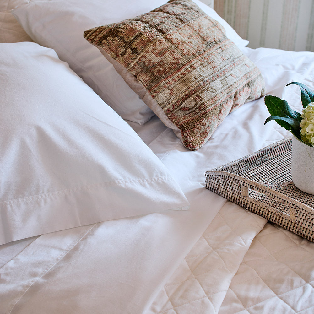Red Land Cotton Basic Percale Cotton Sheet Set