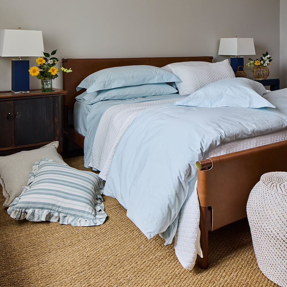 Red Land Cotton Basic Percale Cotton Sheet Set