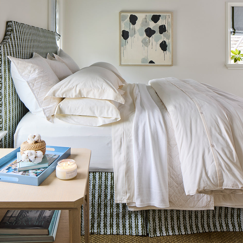 Red Land Cotton Basic Percale Cotton Sheet Set